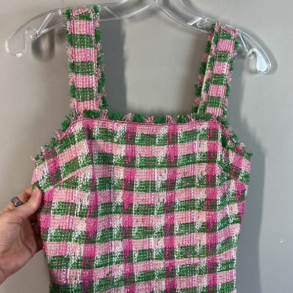 Kate Spade Plaid Tweed Sleeveless Dress Size 0 - Picture 10 of 15